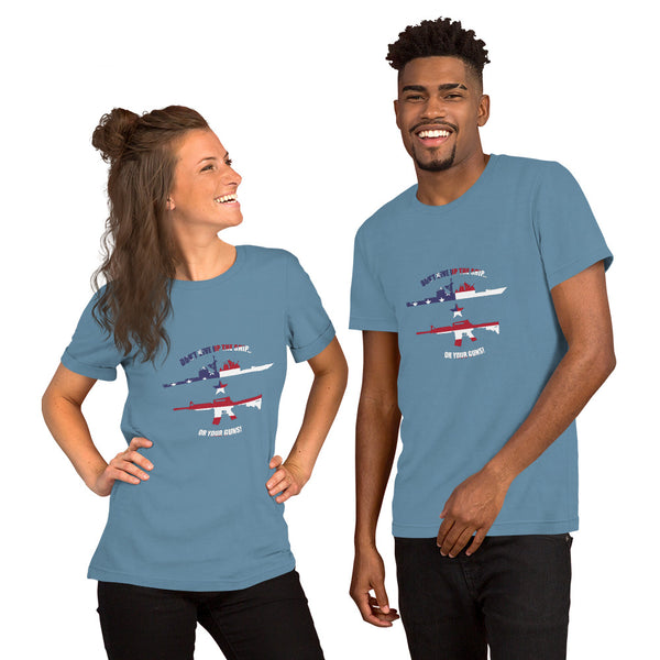 Don't Give Up The Ship Or Your Guns - Flag Print Tee